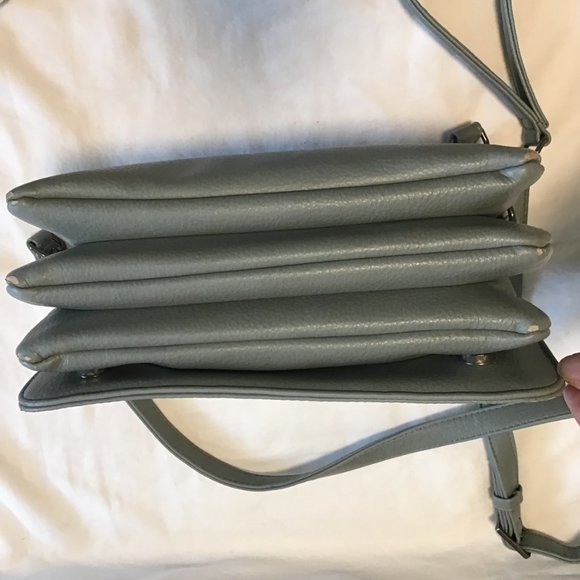 S-Q Vegan Leather Crossbody Bag with Wristlet Strap - Picture 8 of 10